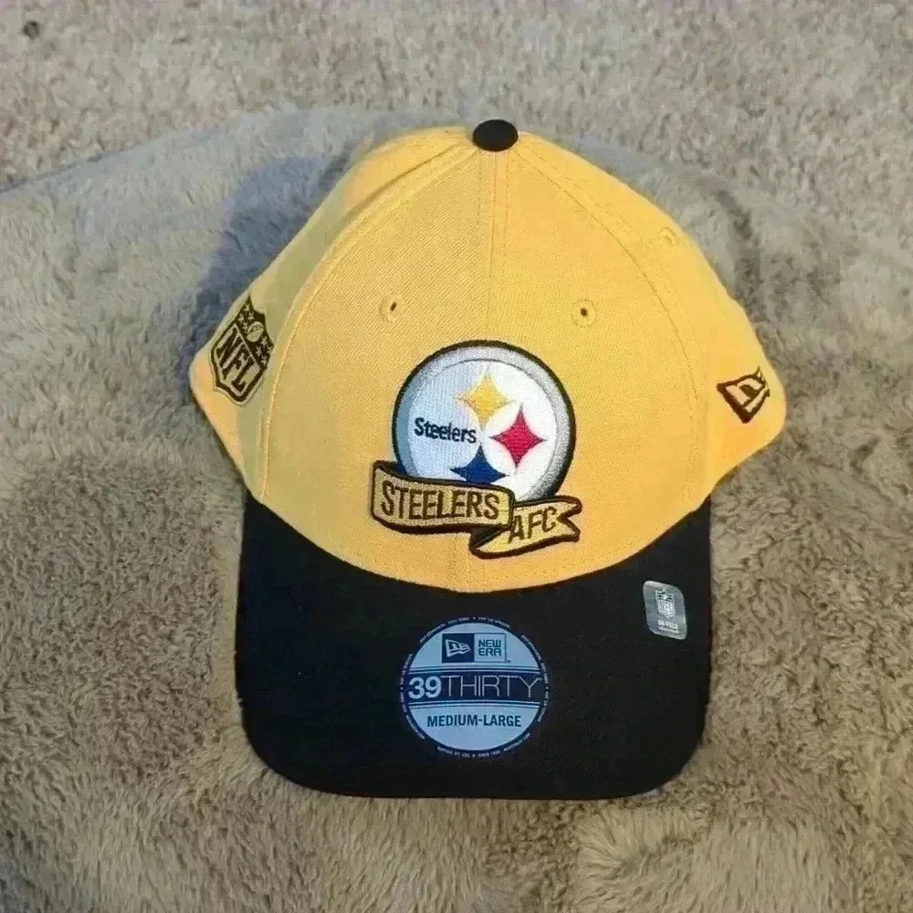Steelers hat, medium/large, black and yellow
